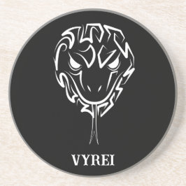 白黒の部族のヘビ コースター