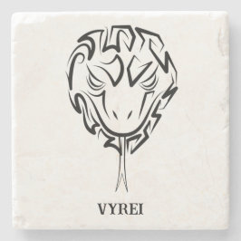 白黒の部族のヘビ ストーンコースター