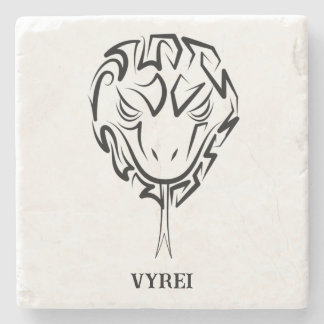 白黒の部族のヘビ ストーンコースター