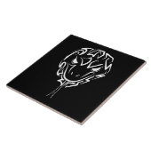 白黒の部族のヘビ タイル (側面)