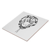 白黒の部族のヘビ タイル (側面)