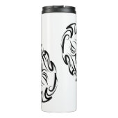 白黒の部族のヘビ タンブラー (裏面)