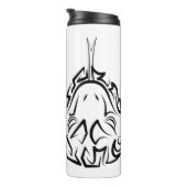 白黒の部族のヘビ タンブラー (回転右)