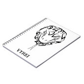 白黒の部族のヘビ ノートブック (左側)