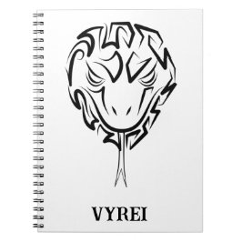 白黒の部族のヘビ ノートブック