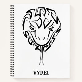 白黒の部族のヘビ ノートブック