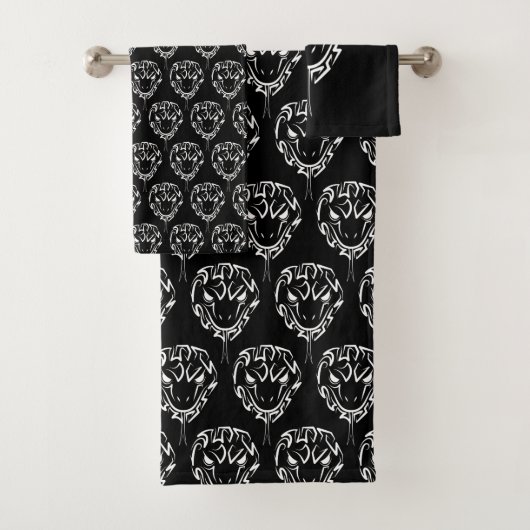 白黒の部族のヘビ バスタオルセット (インサイチュ)