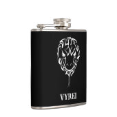 白黒の部族のヘビ フラスク (右)