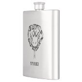 白黒の部族のヘビ フラスク (左)