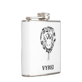 白黒の部族のヘビ フラスク (右)