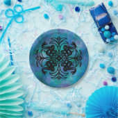 白黒の部族のヘビ ペーパープレート (パーティー)