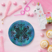 白黒の部族のヘビ ペーパープレート (パーティー)