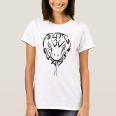 白黒の部族のヘビ Tシャツ (正面)