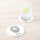 白黒の部族のライオン コースター (側面)