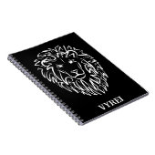 白黒の部族のライオン ノートブック (右側)