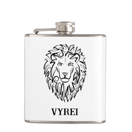 白黒の部族のライオン フラスク