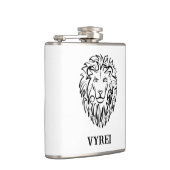 白黒の部族のライオン フラスク (右)