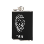 白黒の部族のライオン フラスク (左)