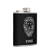 白黒の部族のライオン フラスク (右)