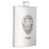 白黒の部族のライオン フラスク (右)