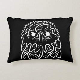 白黒の部族のワシ アクセントクッション