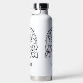 白黒の部族のワシ ウォーターボトル (右面)