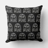 白黒の部族のワシ クッション (裏面)