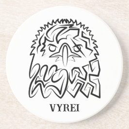 白黒の部族のワシ コースター