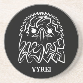 白黒の部族のワシ コースター