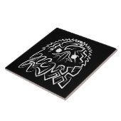 白黒の部族のワシ タイル (側面)