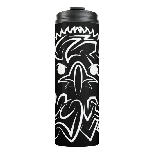 白黒の部族のワシ タンブラー (正面)