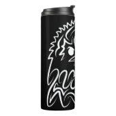 白黒の部族のワシ タンブラー (回転左)