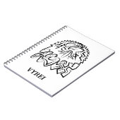 白黒の部族のワシ ノートブック (左側)