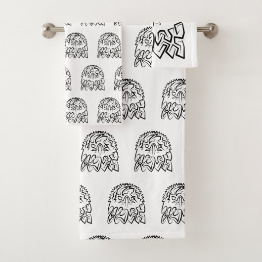白黒の部族のワシ バスタオルセット (インサイチュ)