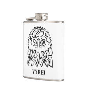 白黒の部族のワシ フラスク (左)