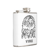 白黒の部族のワシ フラスク (右)