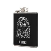 白黒の部族のワシ フラスク (左)