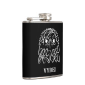 白黒の部族のワシ フラスク (右)