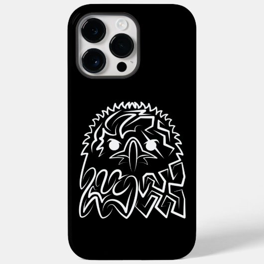 白黒の部族のワシ Case-Mate iPhoneケース (裏面)
