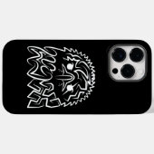白黒の部族のワシ Case-Mate iPhoneケース (裏面 (横))