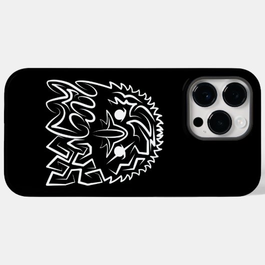 白黒の部族のワシ Case-Mate iPhoneケース (裏面 (横))