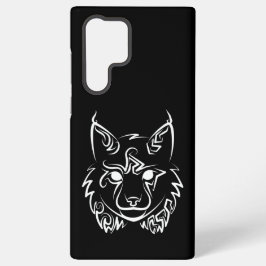 白黒の部族の山猫 SAMSUNG GALAXY S22 ULTRAケース