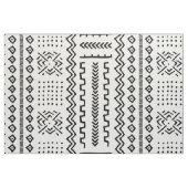 白黒の部族の幾何学的パターン ファブリック (ファットクウォーター)