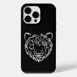 白黒の部族の熊 iPhone 14 PRO MAXケース