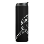 白黒の部族の白素晴らしサメ タンブラー (回転左)