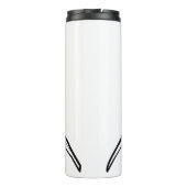 白黒の部族の白素晴らしサメ タンブラー (裏面)