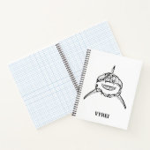 白黒の部族の白素晴らしサメ ノートブック (内部)