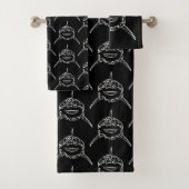 白黒の部族の白素晴らしサメ バスタオルセット (インサイチュ)