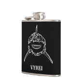 白黒の部族の白素晴らしサメ フラスク (左)