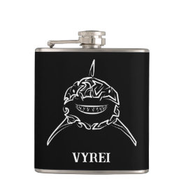 白黒の部族の白素晴らしサメ フラスク